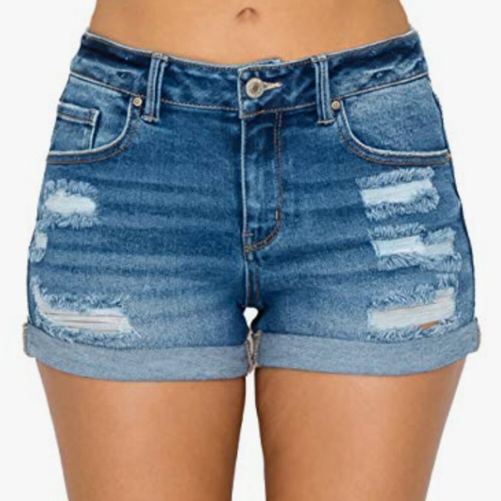 Wax Jean "Butt I Love You" Collection Denim Shorts NWOT